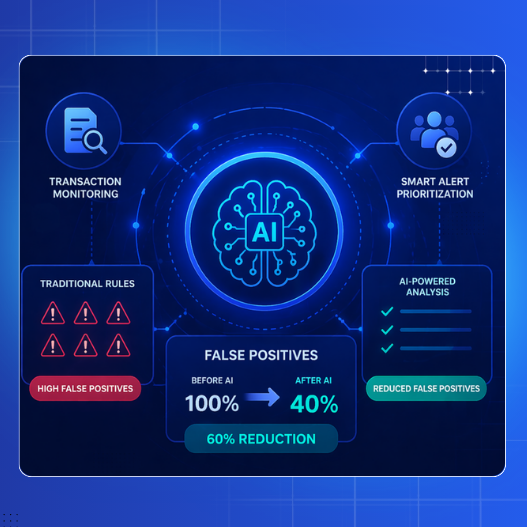 AML transaction monitoring: how AI cuts false positives by 60%