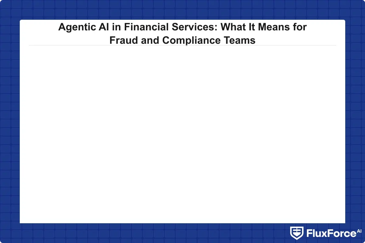 Bar chart comparing synthetic identity fraud detection accuracy: rule-based systems at approximately 45 percent, traditional ML models at approximately 68 percent, agentic AI at approximately 91 percent detection rate