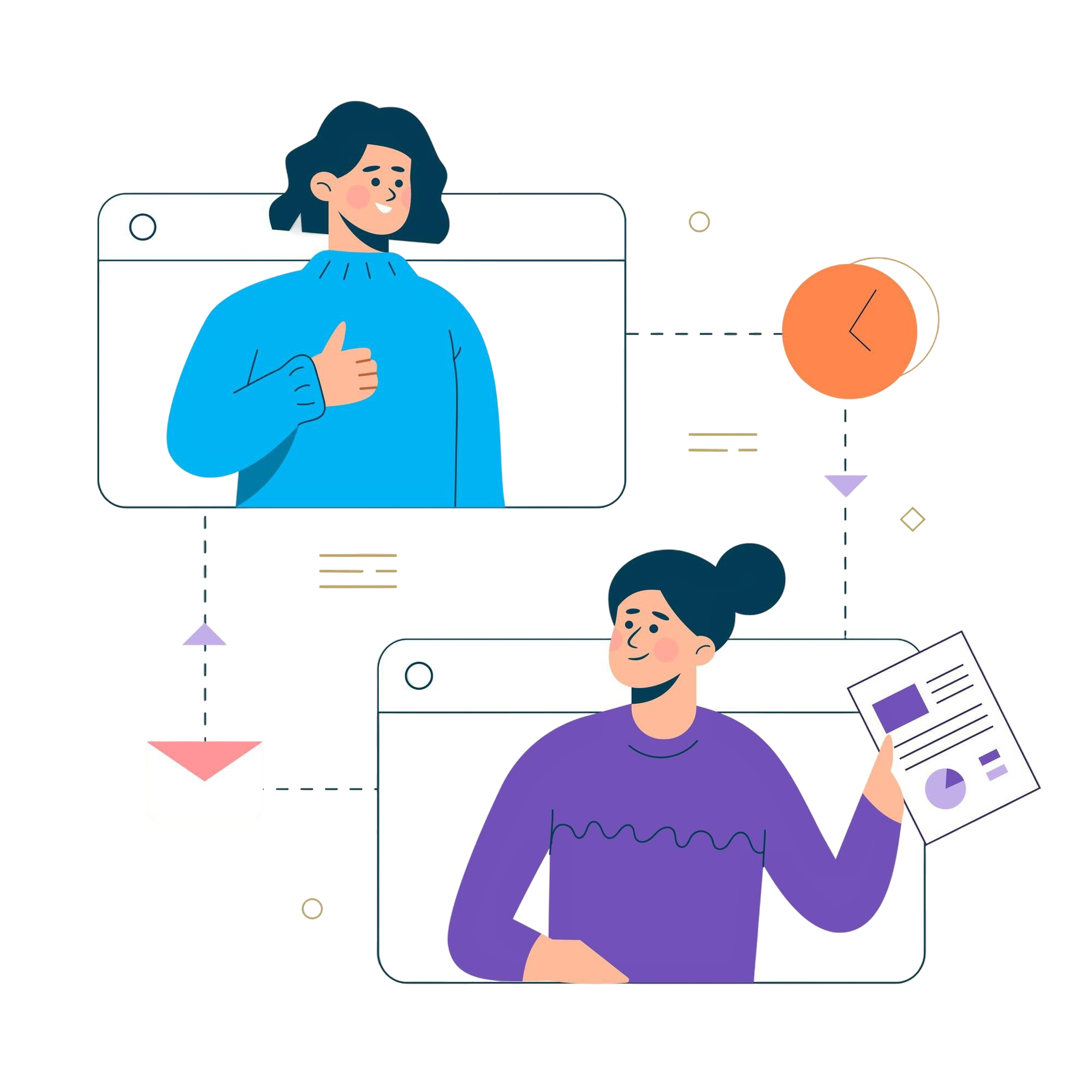 flat-vector-business-smart-working-working-online-any-workplace-concept