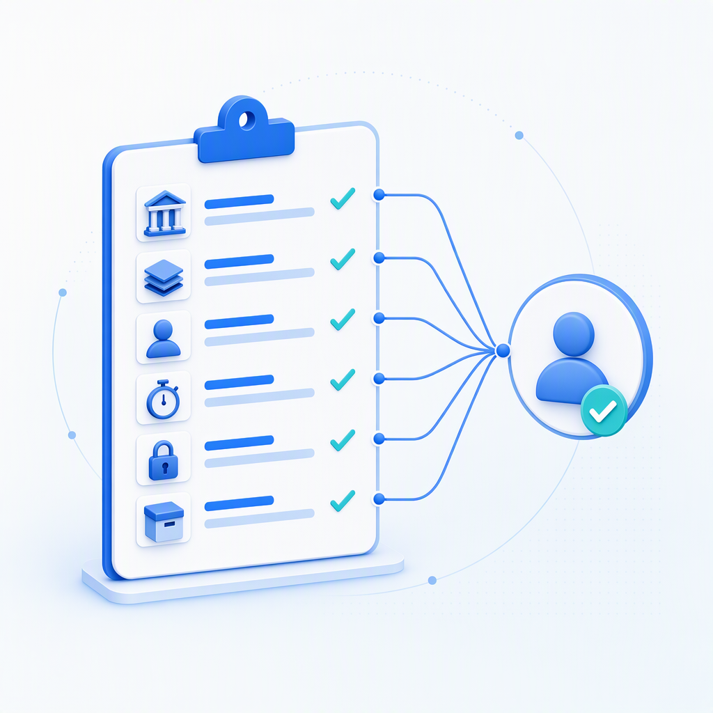 A Kenya AML readiness checklist covering FRC registration, risk assessment, beneficial owners, the reporting clock, sanctions freezes and records, converging on the MLRO who signs off.